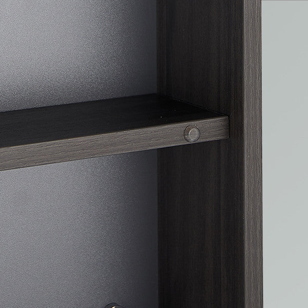 30" x 21" Wood Framed Surface Mount Medicine Cabinet With LED Lights and Shelves