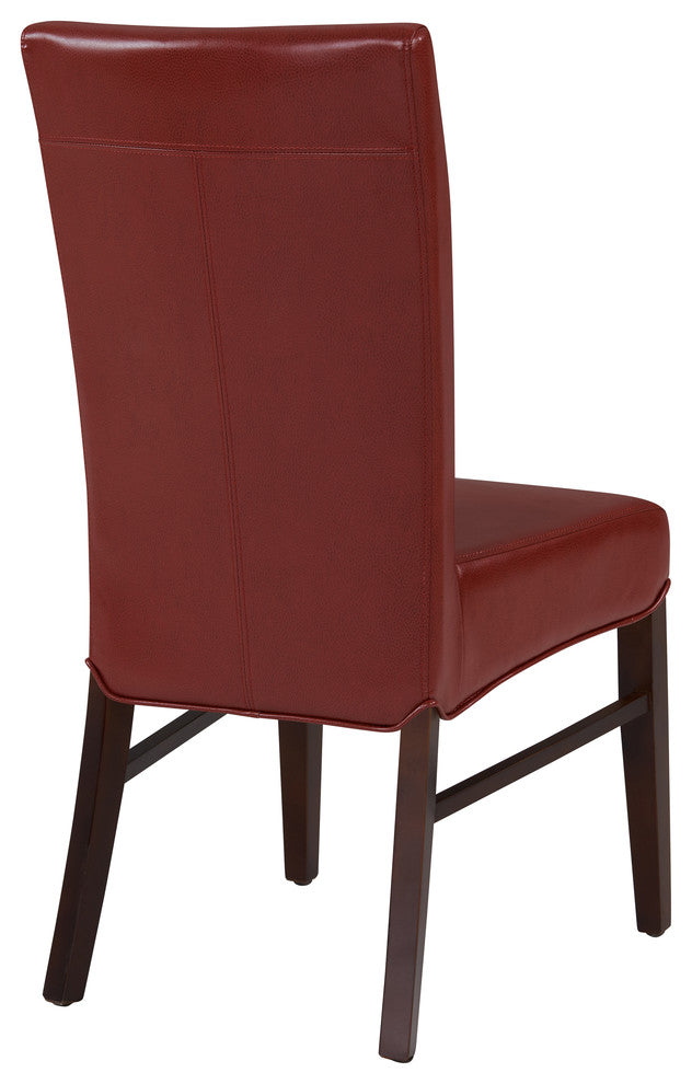 Milton Fabric Dining Side Chair, Pomegranate