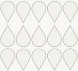 Raffi, Modern Geometric Color White Wallpaper Roll