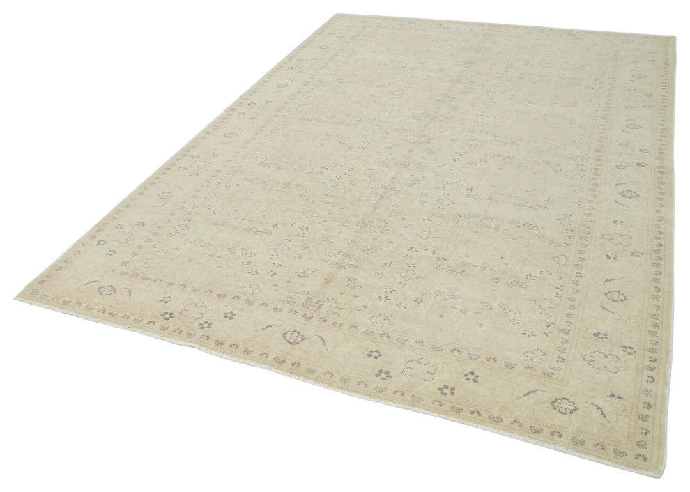 Rug N Carpet - Handwoven Oriental 6' 7'' x 9' 7'' Distressed Area Rug