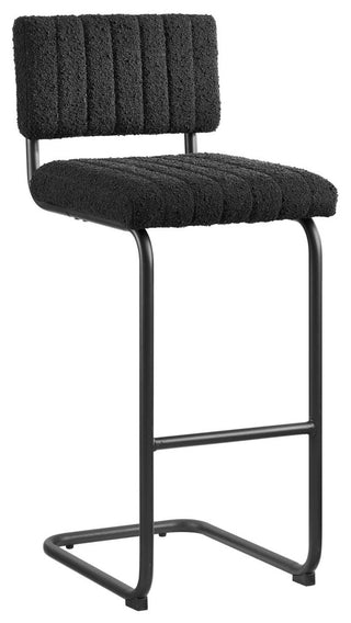 Parity Boucle Bar Stools, Set of 2, Black Black