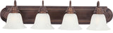 Maxim 8014 Essentials 30"W Bath Light - Oil Rubbed Bronze / Marble Glass