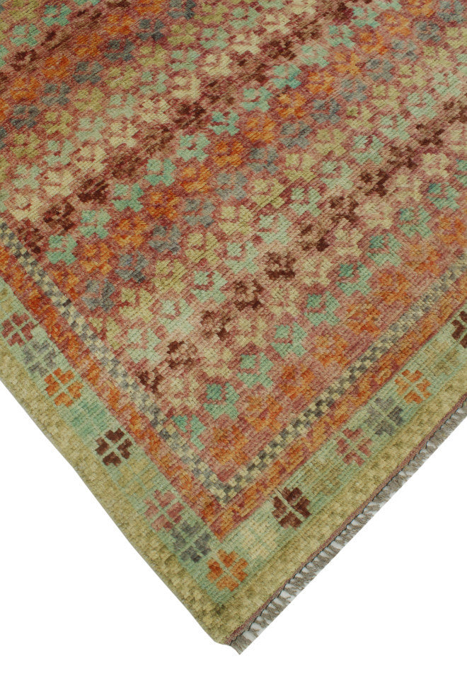 Balochi Greta Purple/Gray Rug, 4'9x6'6