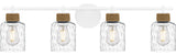 Quoizel BTC8634 Baltic 4 Light 34"W Vanity Light - Matte White