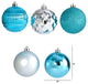 Holiday Shatterproof, 40 Count Xmas Tree Ornament Box Set 80mm W/ Re-Useable Box