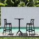 Sky Cross Square Bar Set With 2 Barstools Black