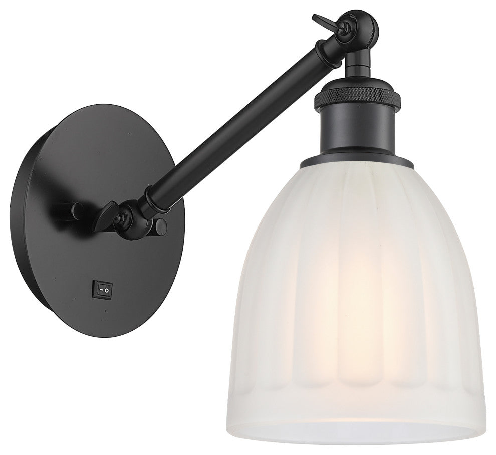 Innovations 317-1W-BK-G441 1-Light Sconce, Matte Black
