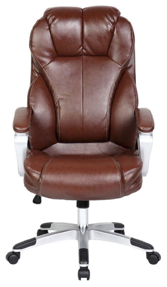 2xhome Deluxe Professional PU Leather Big Tall Ergonomic Office High Back Chair,