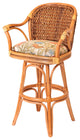 Panama 30" Swivel Barstool In Antique Honey With Dum Dum Natural