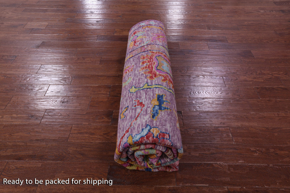 Hand Knotted Turkish Oushak Wool Rug 8' 4" X 9' 11" - Q14848