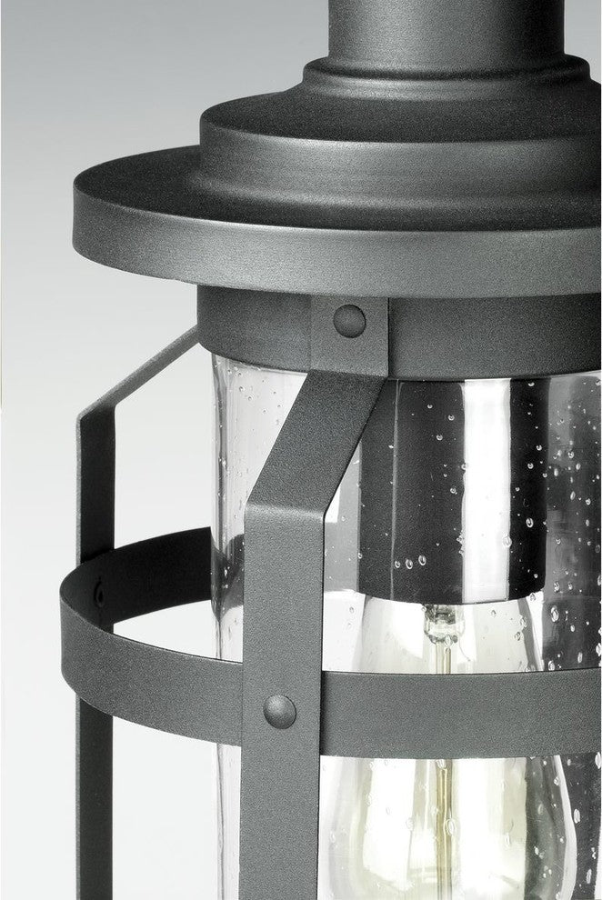 Haslett Collection 1-Light Large Wall Lantern, Black
