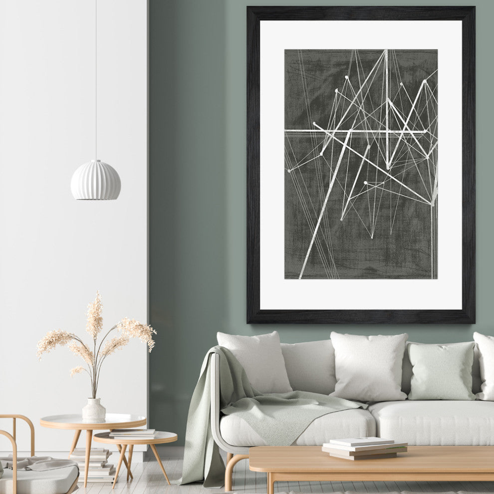 "Vertices II" Matted and Framed, 52" X 36"
