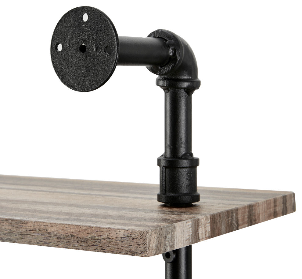 Aurora Three Tier Pipe Shelf Unit
