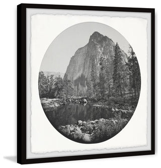"Yosemite Half Dome" Framed Painting Print, 12x12
