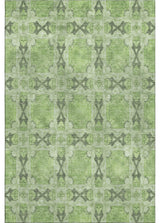 Premium Machine Washable Mayfield AMF564 Green 9' x 12' Rug