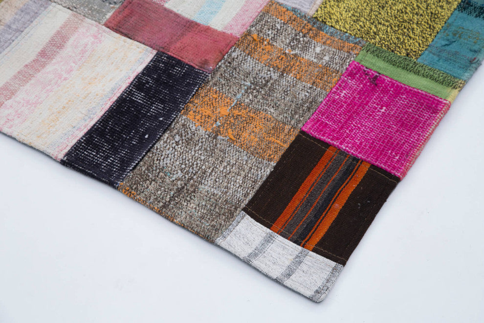 Rug N Carpet - Handmade Oriental 6' 7'' x 9' 10'' Vintage Patchwork Kilim Rug