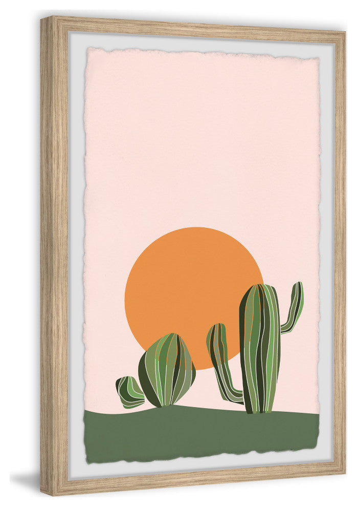"Desert Garden" Framed Painting Print, 12x18