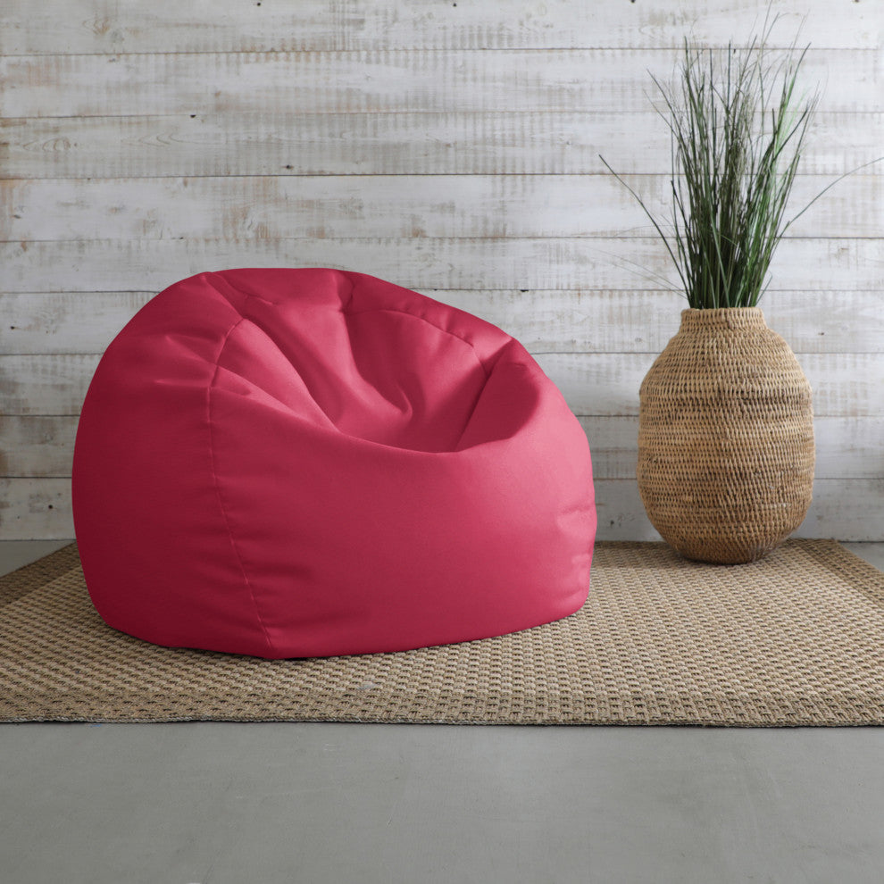 Sunbrella Outdoor Bean Bag, Canvas Hot Pink