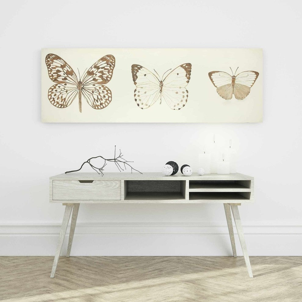 Monarch Butterflies Sketch Print on Wrapped Canvas