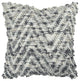Gray White Chevron Dimensional Throw Pillow