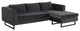 Matthew Shadow Grey Fabric Sectional Sofa, HGSC560