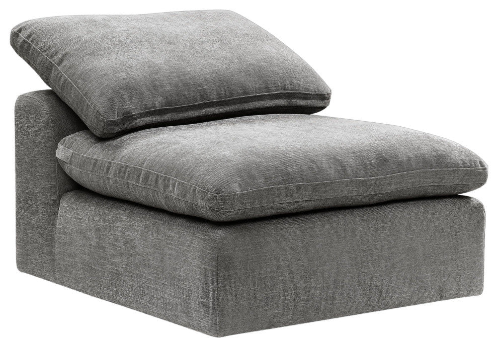 ACME Naveen Modular Armless Chair, Gray Linen