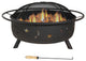 Sunnydaze 42" Fire Pit Steel Cosmic Design with Spark Screen and Firewood Poker
