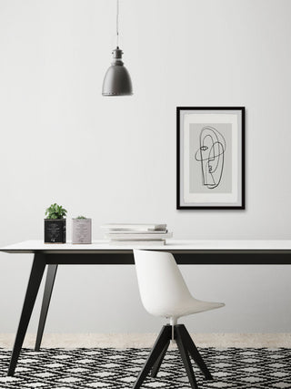 "Lost Face" Framed Painting Print, 8x12