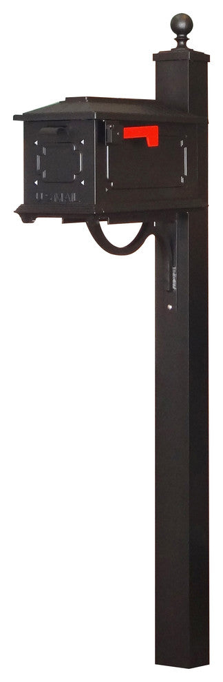 Kingston Curbside Mailbox with Springfield Mailbox Post