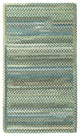 Kill Devil Hill Cross Sewn Braided Rectangle Rug, Dark Green, 11''4"x14''4"