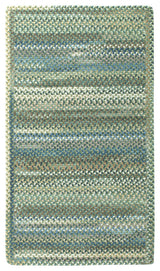 Kill Devil Hill Cross Sewn Braided Rectangle Rug, Dark Green, 11'4"x14'4"