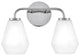 Lark Gio 14.75" Two-Light Bath Vanity Fixture, Chrome