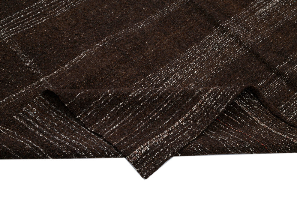 Rug N Carpet - Handmade Anatolian 5' 8'' x 10' 3'' Vintage Goat Hair Kilim Rug