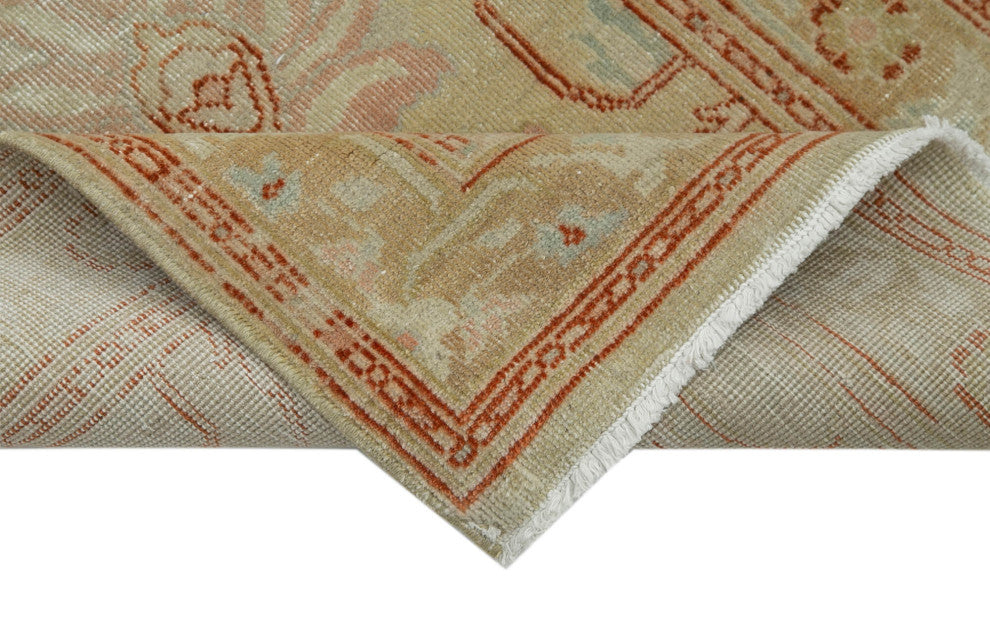 Rug N Carpet - Handmade Oriental 2' 4" x 13' 9" Runner Oushak Area Rug