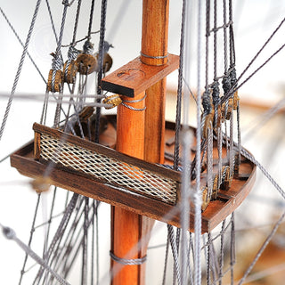 Hms Victory Midsize With Display Case Front Open