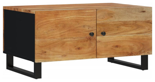 vidaXL Coffee Table Sofa Side Table Solid Wood Acacia and Engineered Wood