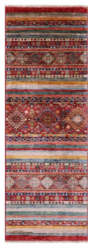 2' 0" X 5' 10" Runner Super Kazak Khorjin Handmade Rug Q11009