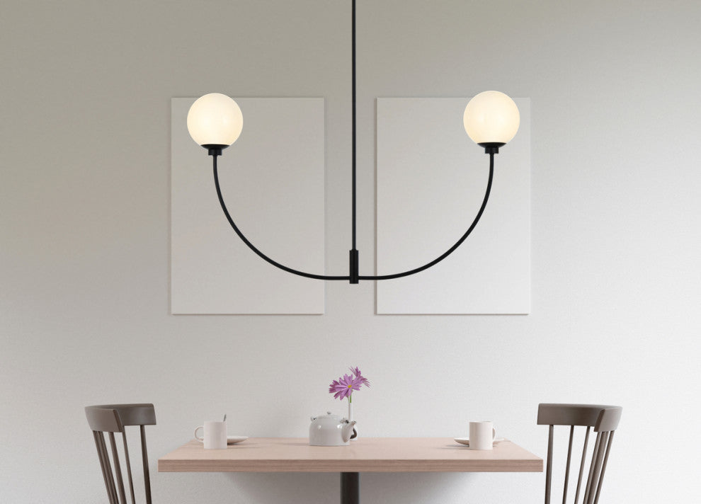 Living District Nyomi 42" Chandelier in Black