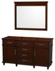 Single Bathroom Vanity, White, 60"