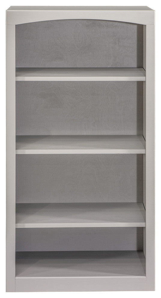 Solid Wood Bookcase, 48"x24", Storm Gray