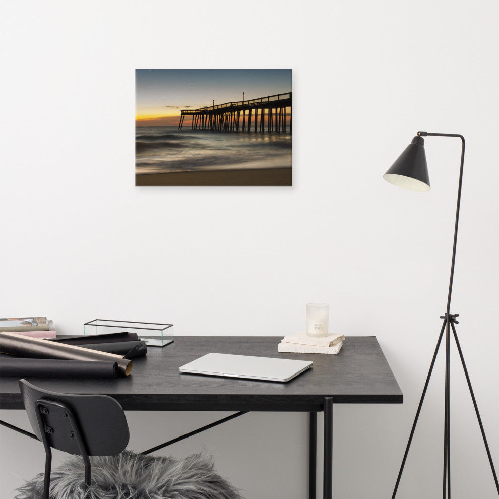 Motion of the Ocean Coastal Landscape Photo Canvas Wall Art Print, 18" X 24"