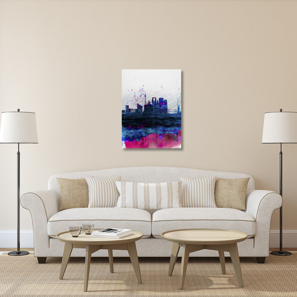 "Tokyo Watercolor Skyline" Fine Art Print