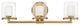 Hinkley Rixon Three Light Vanity, Heritage Brass