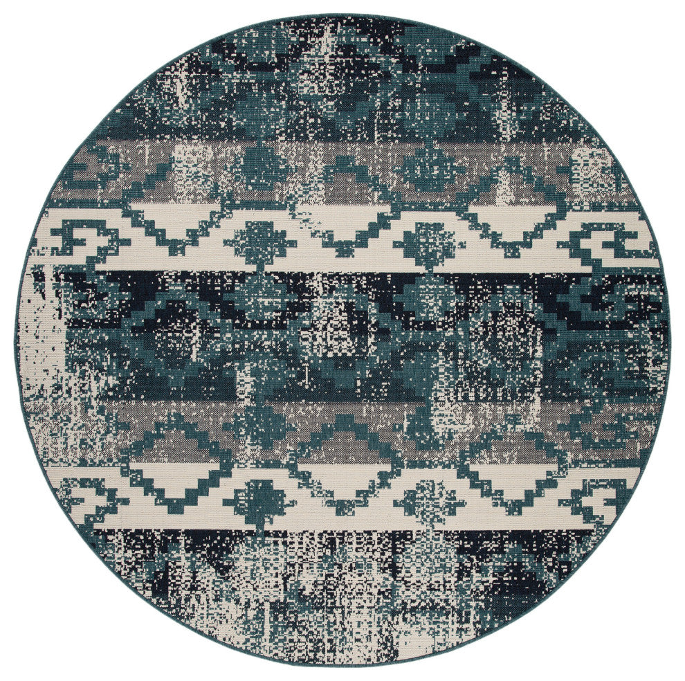 Pianta Teal 3'11" x 5'7" Rectangle Area Rug