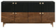 Benzara BM246032 Amigo Black Veneer and Walnut Wood Buffet