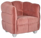 Cloud Club Chair, Stainless Steel Legs, Coral Pink