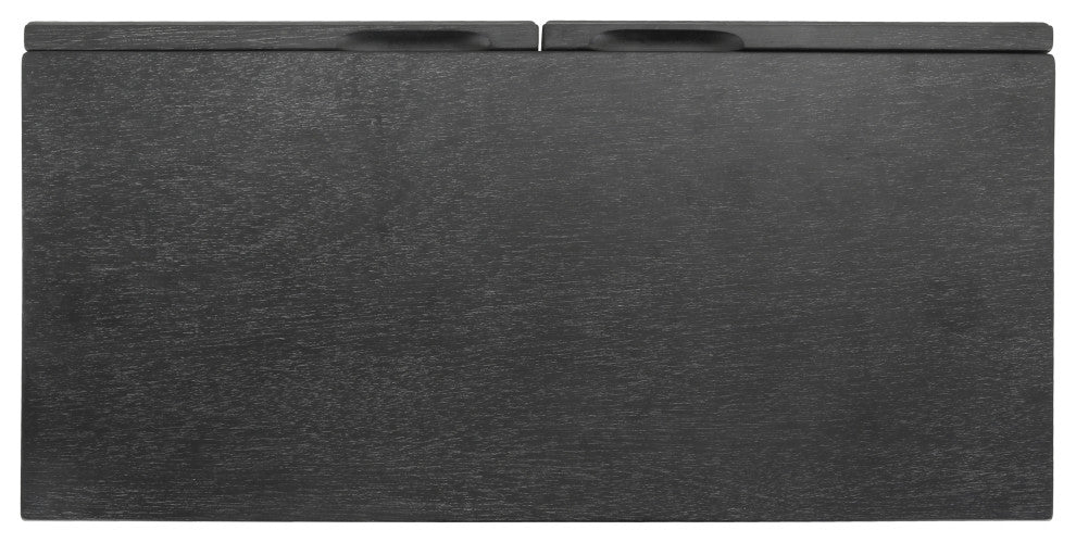Covey Cabinet 2 Doors, Brushstroke Black