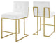 Privy Counter Stool Upholstered Fabric Set of 2