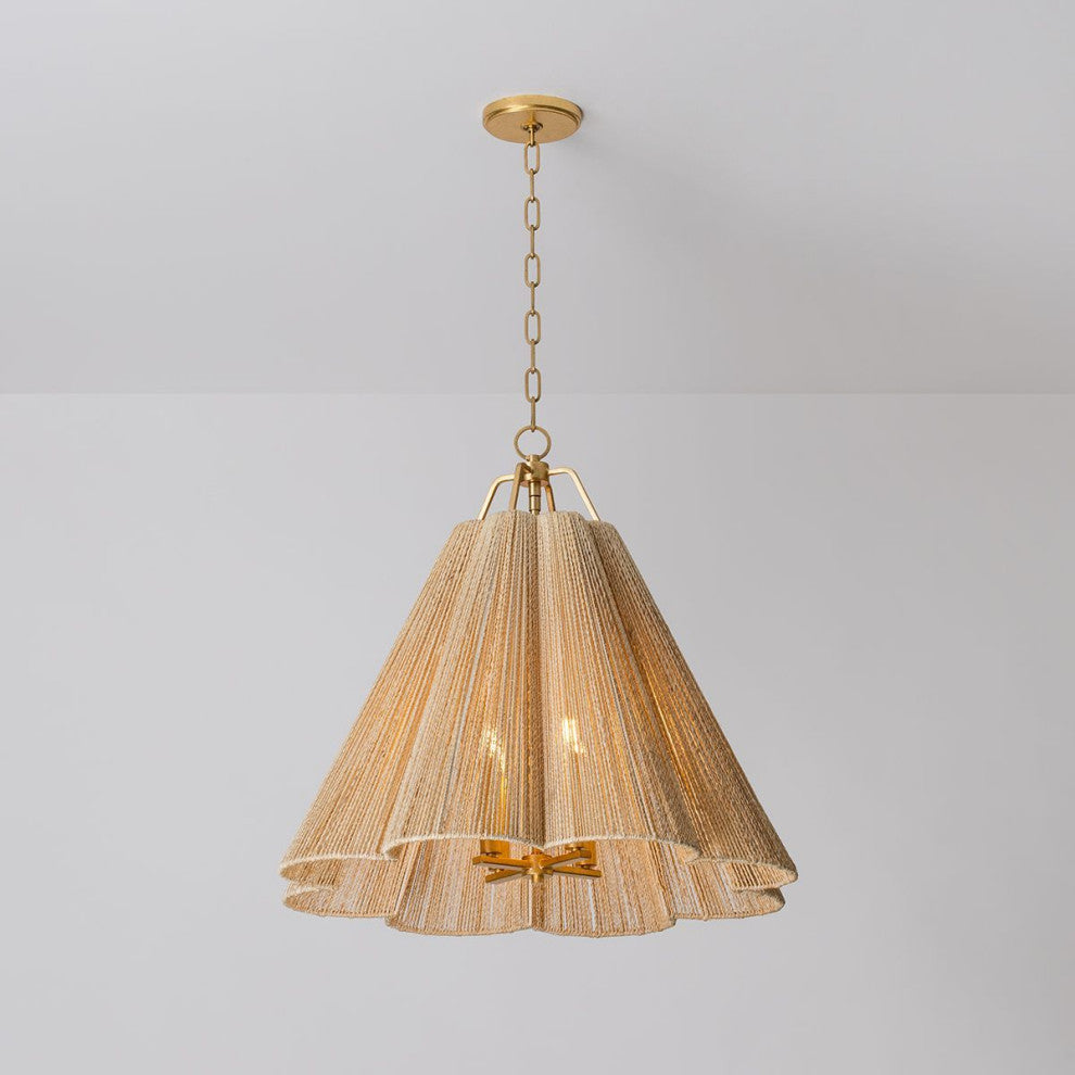 Sonoma Pendant, Vintage Gold Leaf