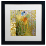 Color Bakery 'Emily I' Art, Black Frame, White Matte, 16"x16"